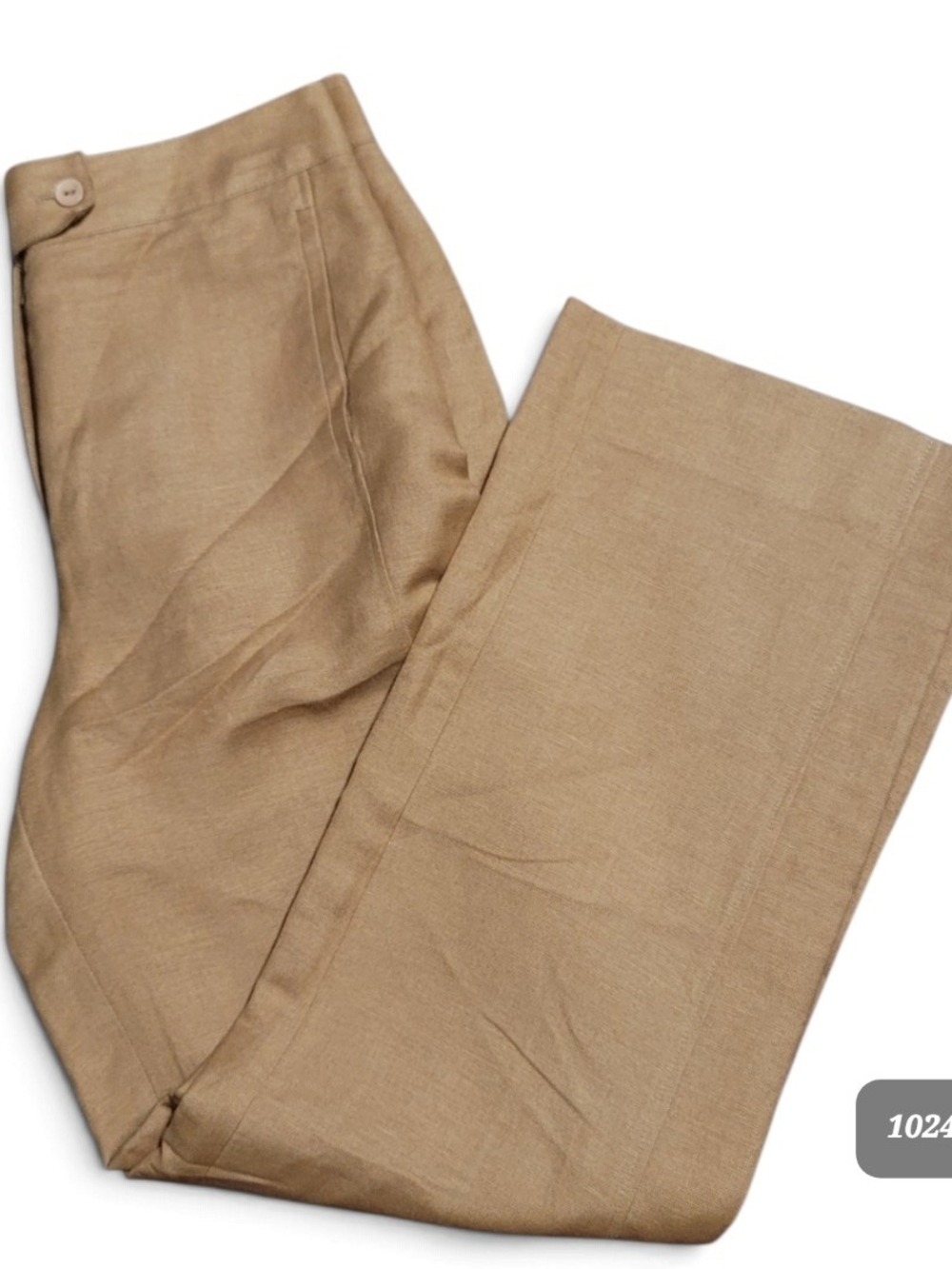 NYGARD - Sz. 10 Tan Linen Rayon Dress Pants - Picture 3 of 10